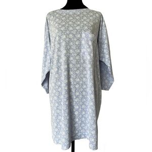 Victoria’s Secret Vintage Retro Night Shirt - Light Blue Floral Print Size M/L